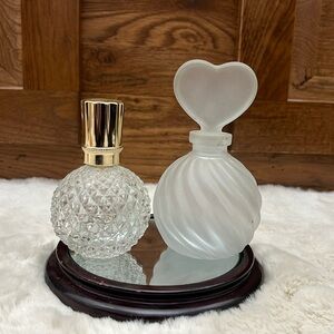 Pair of vintage perfume bottles